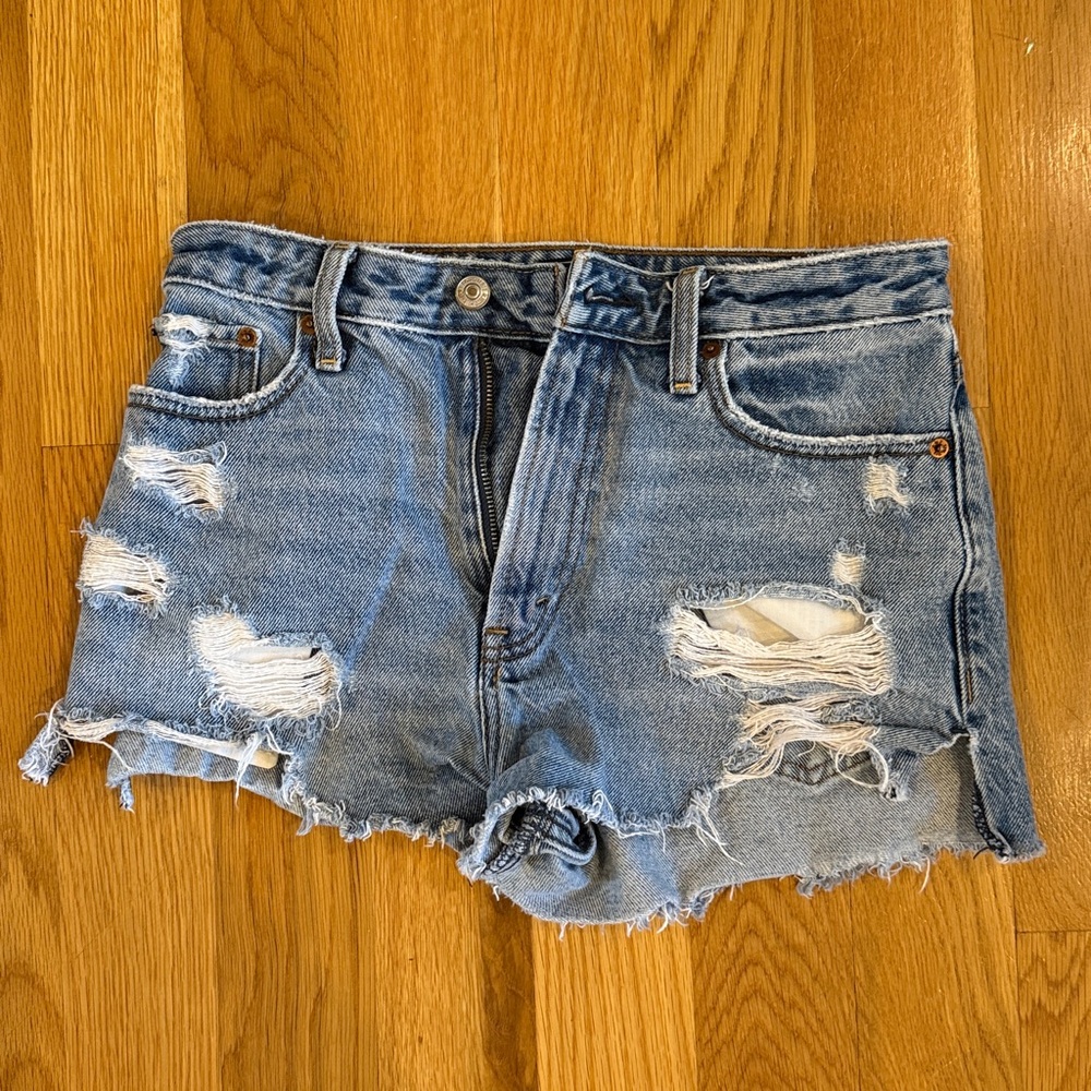 Abercrombie & Fitch Blue High Rise Shorts